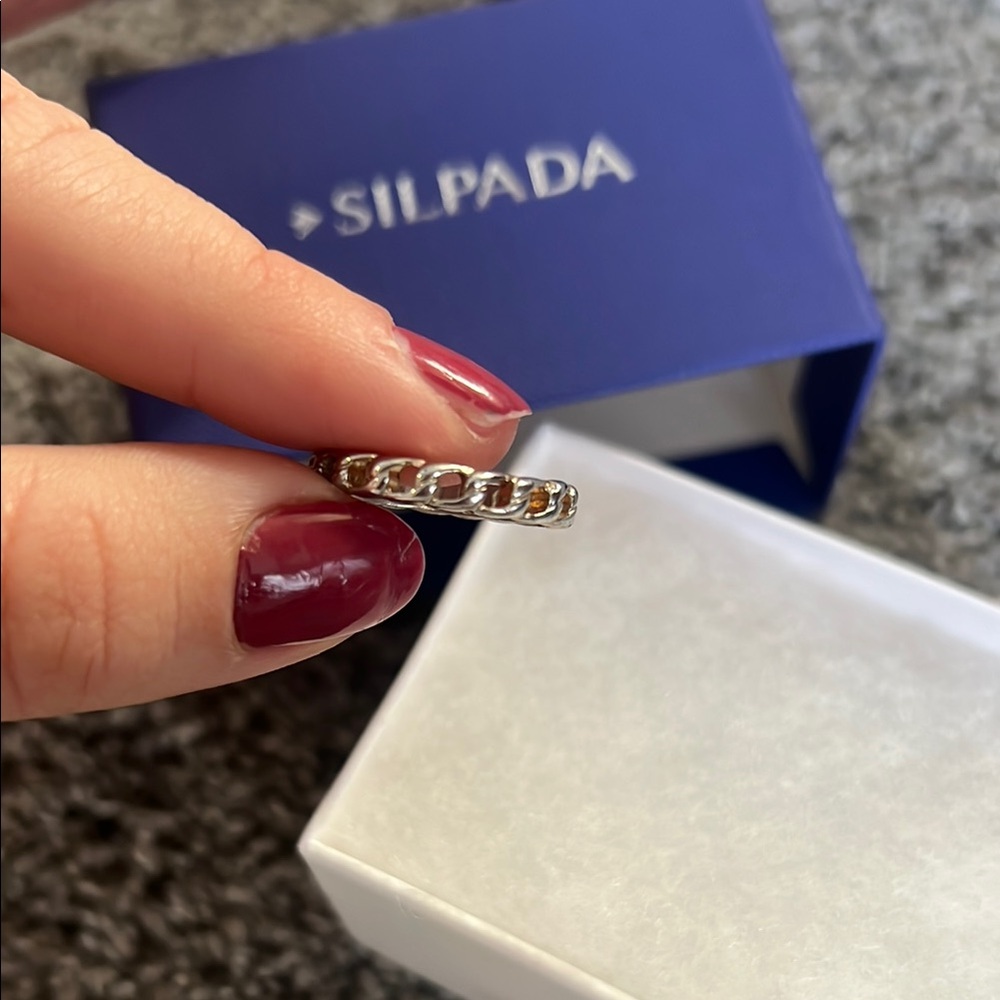 Silpada Silver Chain Ring